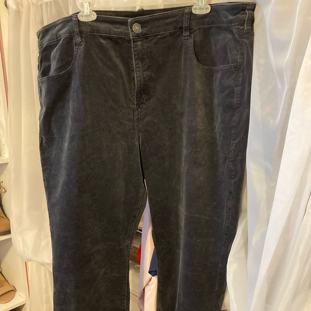 American Eagle Black Corduroy Jeans